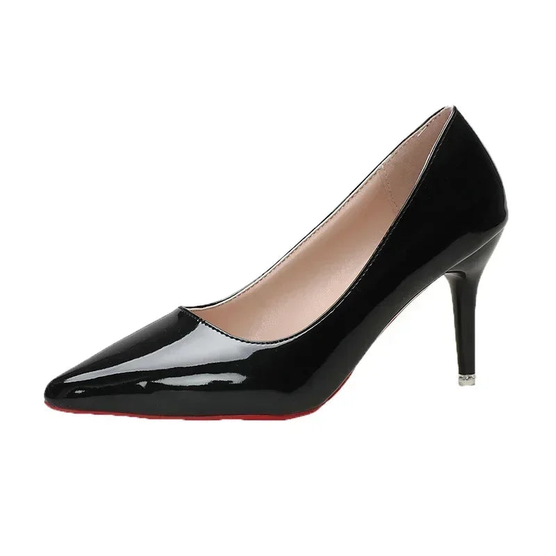Cherry Vixen Stiletto Pumps
