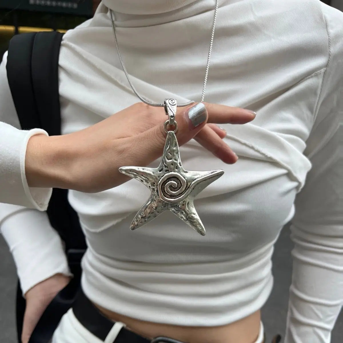 Cosmic Starfish Pendant