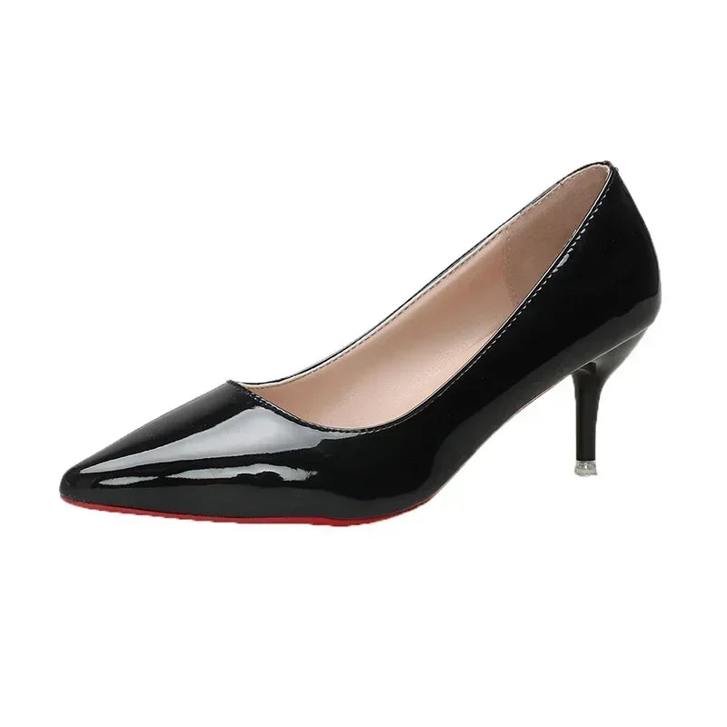 Cherry Vixen Stiletto Pumps