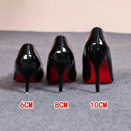 Cherry Vixen Stiletto Pumps