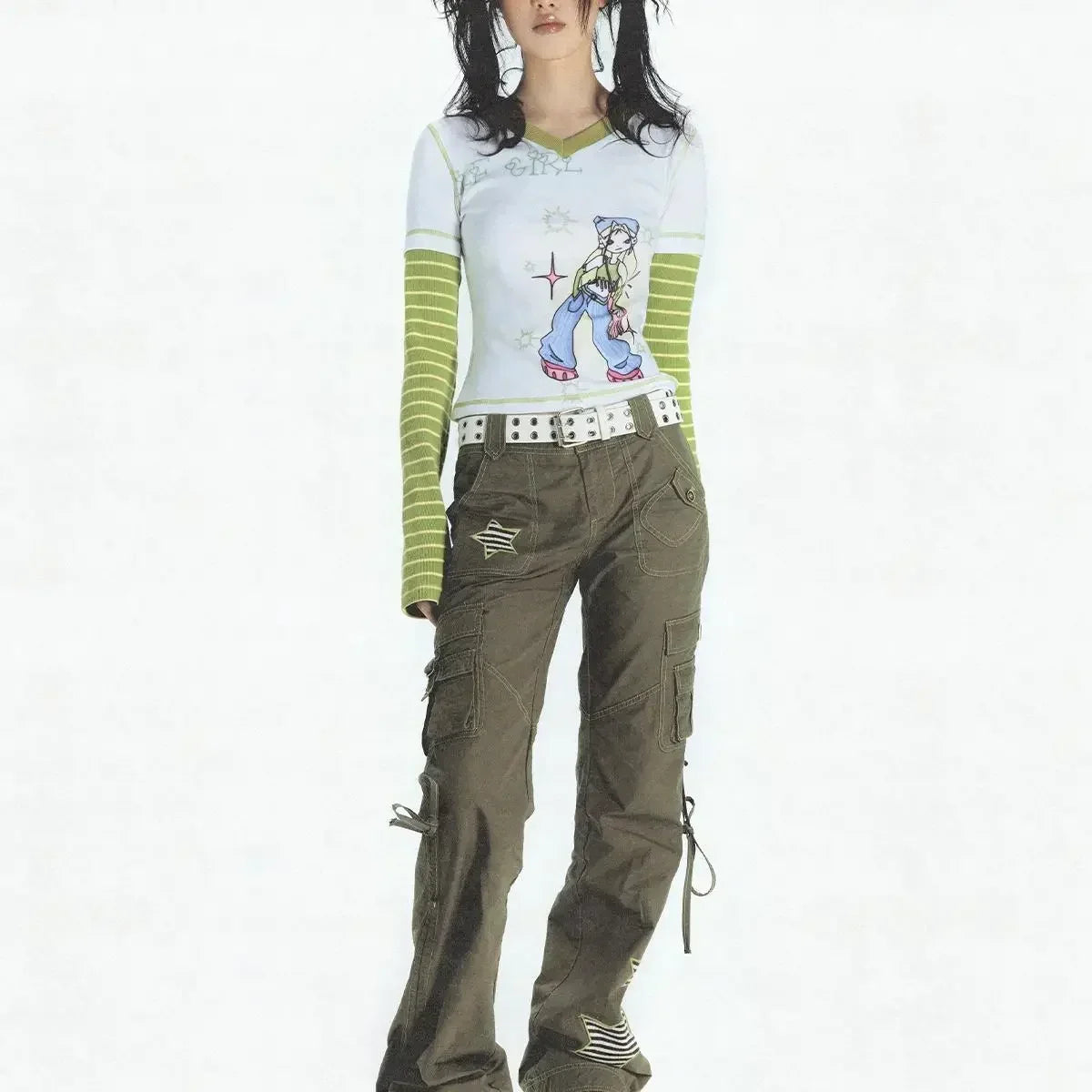 Hacker Chic Layer-Look T-shirt