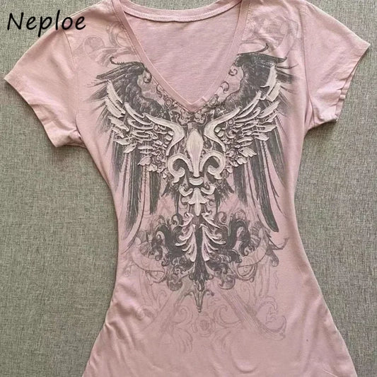 PunkPunk Angel V-Neck Tee